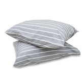 Duvalay Pillowcase for Standard 73.5 x 51cm Pillow - Grey Stripe - PILLOW CASE.STANDARD.GRE